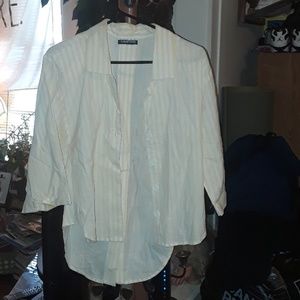 Yellow and white stripes shirt